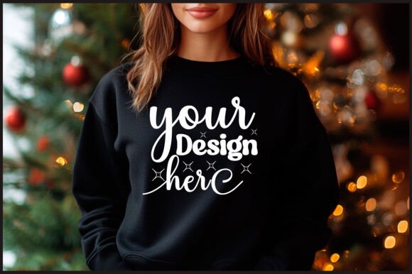 Christmas Gildan Sweatshirt Mockup 22 Graphics