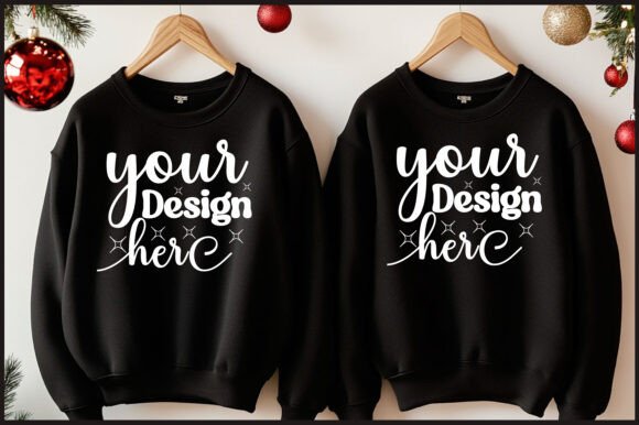 Christmas Hanger Sweatshirt Mockup 11 Graphics Review