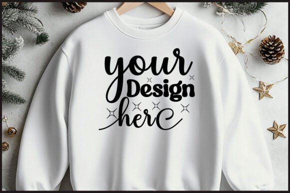 Christmas Hanger Sweatshirt Mockup 96 Graphics Review
