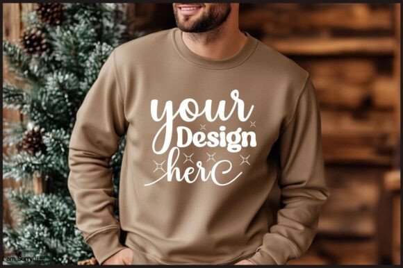 Christmas Men Sweatshirt Mockup 67: Graphics for Product Mockups