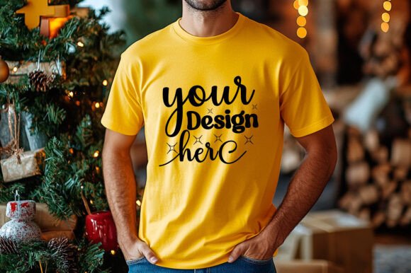 Christmas Sweatshirt Men Mockup 114 Graphics