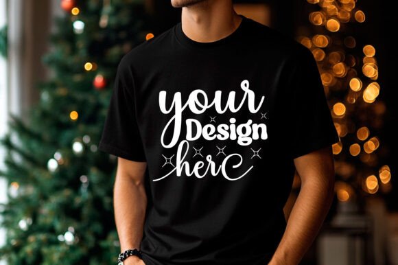 Christmas Sweatshirt Men Mockup 18 Graphics for Product Mockups