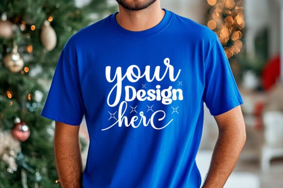 Christmas Sweatshirt Men Mockup 36 Graphics for Product Mockups