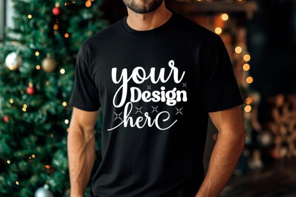 Christmas Sweatshirt Men Mockup 5: Graphics & Product Mockups