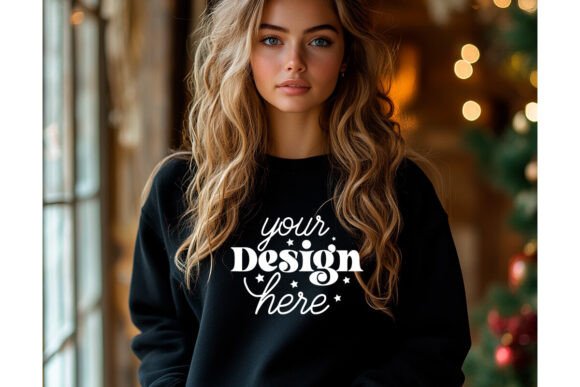 Christmas Sweatshirt Mockup 23: Graphics for Product Mockups