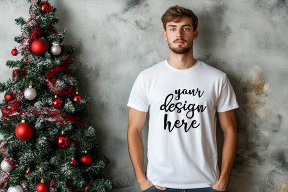 Christmas T-Shirt Mockup: Graphics for Product Mockups