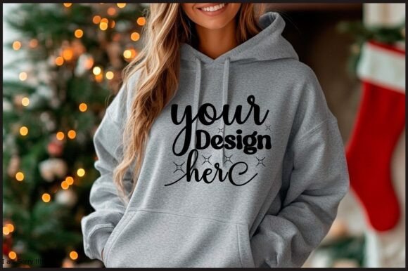 Christmas Women Sweatshirt Mockup 25: Graphics for Product Mockups