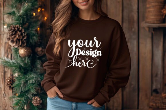 Christmas Women Sweatshirt Mockup 72 Graphics Review