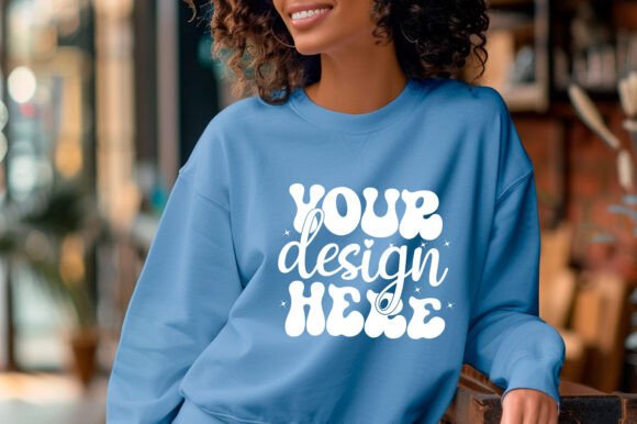 Comfort C1566 Sweatshirt Mockup 50 Graphics