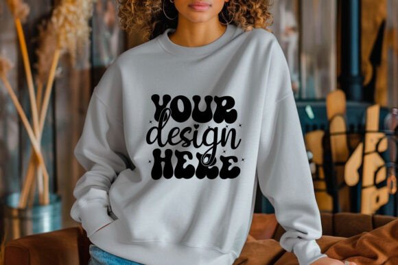 Comfort C1566 Sweatshirt Mockup: Graphics