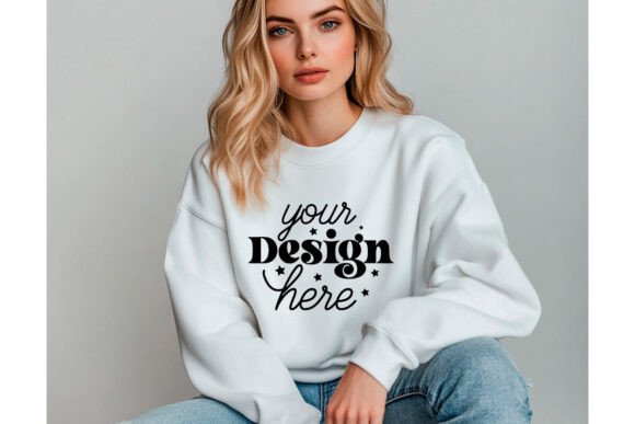Gildan 18000 Sweatshirt Mockup 59: Essential Graphics for Product Mockups