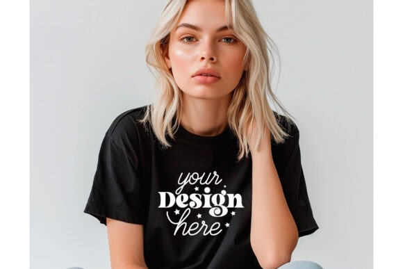 Gildan 64000 Black T-shirt Mockup 20 Review