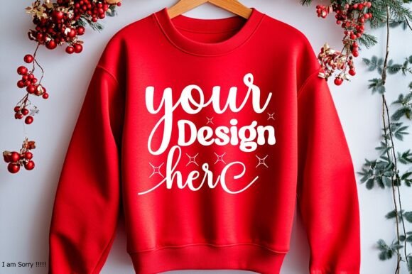 Happy New Year Sweatshirt Mockup 62: Graphics & Product Mockups