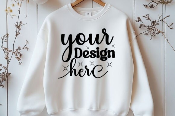 Happy New Year Sweatshirt Mockup 80 Graphics