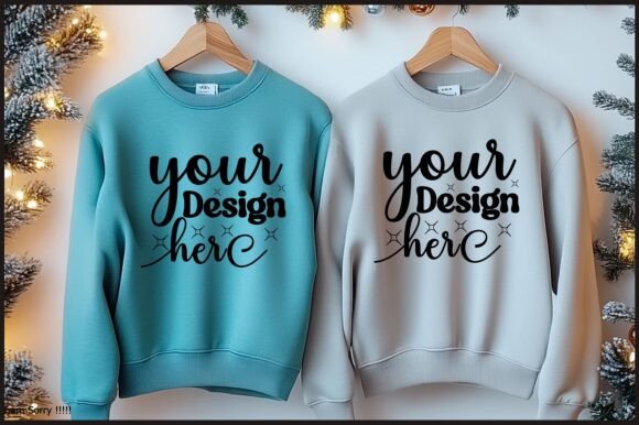 Reviewing Christmas 18000 Sweatshirt Mockup 2 Graphics
