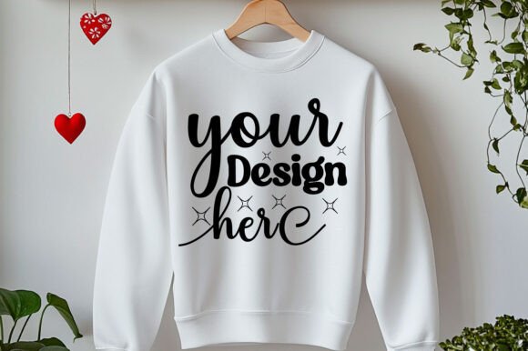 Valentine Day Sweatshirt Mockup 100 Graphics