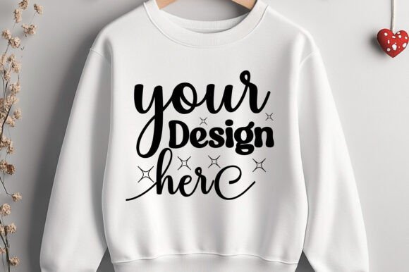 Valentine Day Sweatshirt Mockup 120: Graphics for Product Mockups