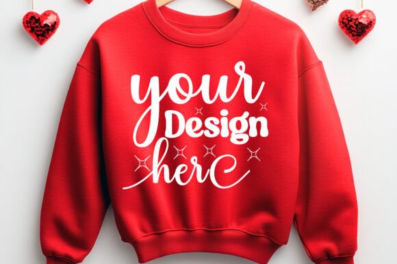 Valentine Day Sweatshirt Mockup 77: Graphics for Product Mockups