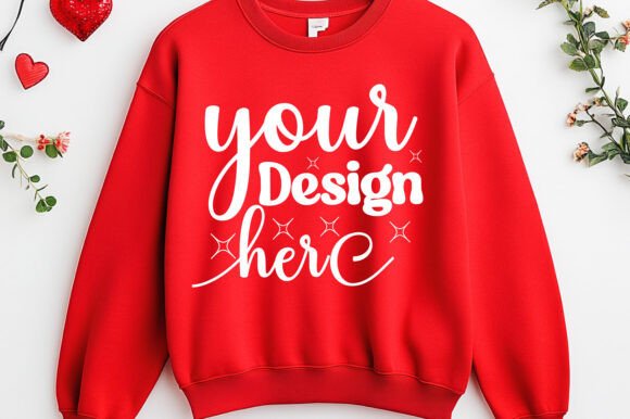 Valentine Day Sweatshirt Mockup 78 Graphics Review